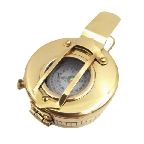 Mosiężny kompas dla inżyniera w pudełku drewnianym - CA32/2.5