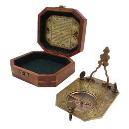 Zegar Słoneczny z Kompasem Retro - SUN-0106