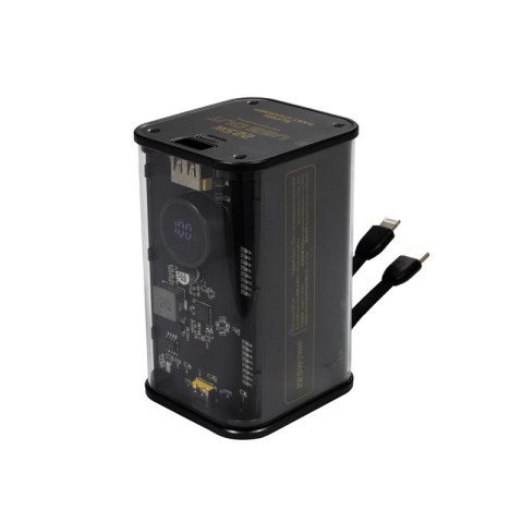 WEKOME WP-347 Vanguard Series - Power bank 20000 mAh Super Fast Charging z wbudowanym kablem USB-C PD 20W & Lightning + USB-A QC