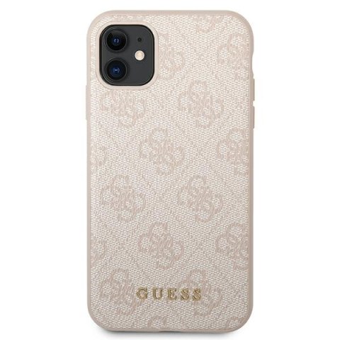 Guess 4G Metal Gold Logo - Etui iPhone 11 (różowy)