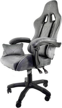 Fotel obrotowy gamingowy HERO ENZO GREY ALCANTARA