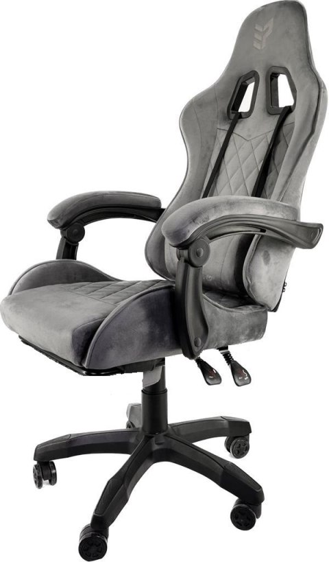 Fotel obrotowy gamingowy HERO ENZO GREY ALCANTARA