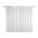 Firana 350x160 Rebecca biała gotowa na przelotkach o strukturze drobnego deszczyku Eurofirany