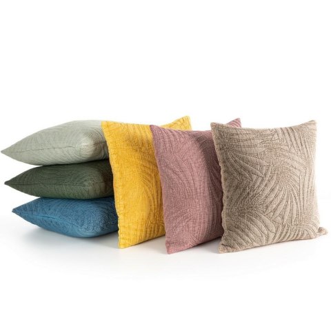 Poszewka dekoracyjna 45x45 Stone niebieska liście Eurofirany