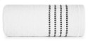 Ręcznik 70x140 Fiore biały 500g/m2 frotte ozdobiony bordiurą w postaci cienkich paseczków Eurofirany