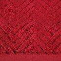 Ręcznik Indila 50x90 czerwony 550g/m2 frotte geometryczny wzór Eurofirany