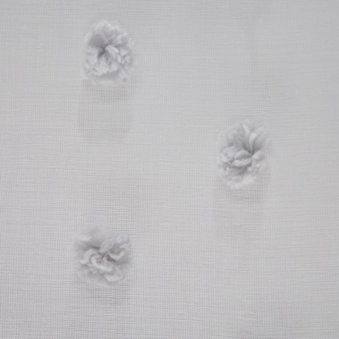 Zasłona 140x250 Stella srebrna gotowa na przelotkach z lekkiej tkaniny jednobarwna