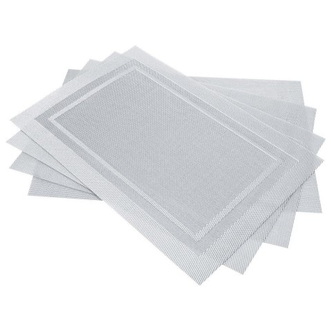 Podkładka na stół 30x45 Americano popielata dekoracyjna pod talerze dwustronna wodoodporna