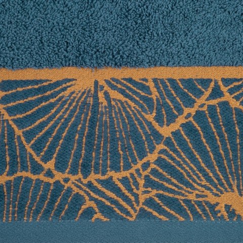 Ręcznik 50x90 Musa 3 granatowy liście miłorzębu 500g/2 frotte Limited Collection Eurofirany