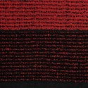 Ręcznik Leon 30x50 czarny czerwony z żakardowym wzorem w paski frotte 500g/m2 Eurofirany