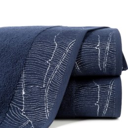 Ręcznik Metalic 30x50 granatowy 485g/m2 frotte Eurofirany