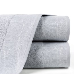 Ręcznik Metalic 50x90 srebrny 485g/m2 frotte Eurofirany