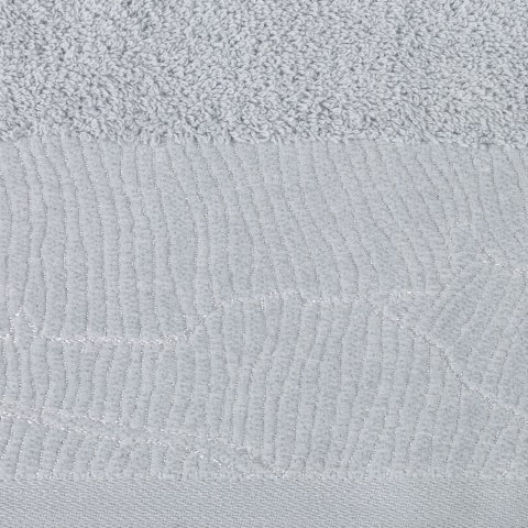 Ręcznik Metalic 50x90 srebrny 485g/m2 frotte Eurofirany