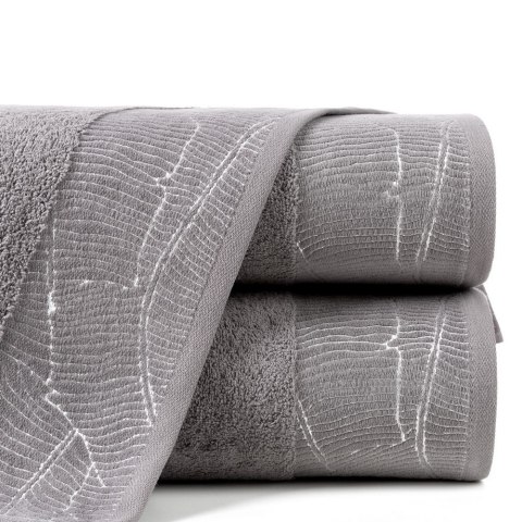 Ręcznik Metalic 50x90 stalowy 485g/m2 frotte Eurofirany