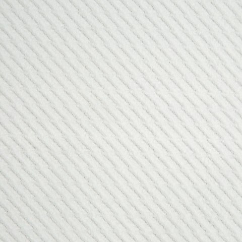 Zasłona 140x250 Eliza biała gotowa na przelotkach welurowa z drobnym wytłaczanym wzorkiem geometrycznym Eurofirany