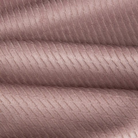 Zasłona 140x250 Eliza pudrowa różowa gotowa na przelotkach z drobnym wytłaczanym wzorkiem geometrycznym Eurofirany