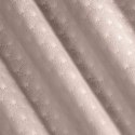 Zasłona 140x250 Julia pudrowa różowa gotowa na przelotkach welurowa z wytłaczanym geometrycznym wzorem wachlarzy Eurofirany