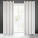 Zasłona 140x250 Lili biała gotowa na przelotkach welurowa z efektownym falującym wytłoczeniem Eurofirany