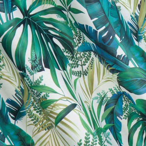 Zasłona 140x250 Nelly biała oliwkowa turkusowa zaciemniająca Blackout Eurofirany