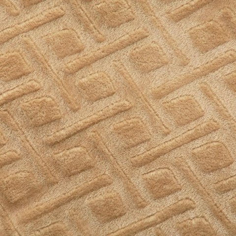 Koc narzuta z mikrofibry 200x220 Torks beżowy