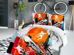 Pościel bawełniana 140x200 skate or die deskorolkarze 61507/1 Panelove 4