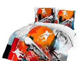 Pościel bawełniana 140x200 skate or die deskorolkarze 61507/1 Panelove 4