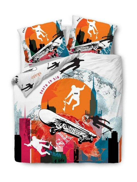 Pościel bawełniana 140x200 skate or die deskorolkarze 61507/1 Panelove 4