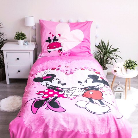 Pościel dziecięca 140x200 Myszki Mini Miki 9527 Minnie Mickey Mouse poszewka 70x90