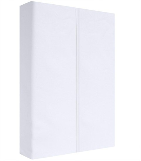 Prześcieradło satynowe 140x210 białe bez gumki