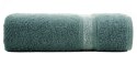 Ręcznik 50x90 Altea miętowy ciemny z ozdobną bordiurą z melanżowym pasem frotte 500 g/m2 Eurofirany