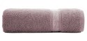 Ręcznik 50x90 Altea pudrowy różowy z ozdobną bordiurą z melanżowym pasem frotte 500 g/m2 Eurofirany