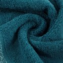 Ręcznik 50x90 Altea turkusowy z ozdobną bordiurą z melanżowym pasem frotte 500 g/m2 Eurofirany