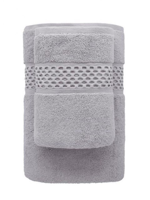 Ręcznik Rete 50x90 szary frotte 650 g/m2 bawełniany przędza dwupętelkowa soft touch 24/2
