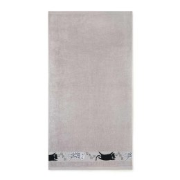 Ręcznik 30x50 Koty Jaspis-5717 szary frotte bawełniany dziecięcy do przedszkola