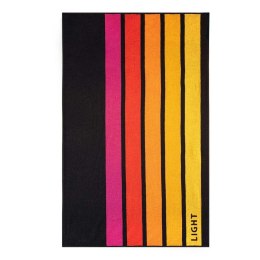 Ręcznik plażowy 100x160 Light czarny wielokolorowy pasy bawełniany frotte plaża 2 Zwoltex