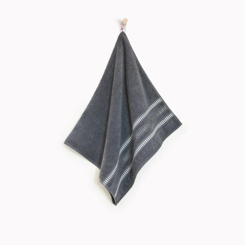 Ręcznik w opakowaniu 50x90 Silver Granitowy 596 na prezent