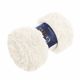 Koc narzuta 200x220 Fleecy włochacz ekri futrzak na łóżko