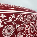 Pościel flanelowa 160x200 Kwiaty bordowa biała 31497/1 Flanela 3 Darymex