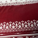 Pościel flanelowa 160x200 Kwiaty bordowa biała 31497/1 Flanela 3 Darymex