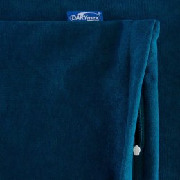 Poszewka dekoracyjna 40x40 Veluri niebieska ciemna welurowa Darymex