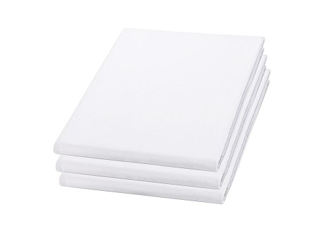 Prześcieradło hotelowe bez gumki 160x220 białe bawełniane Darymex