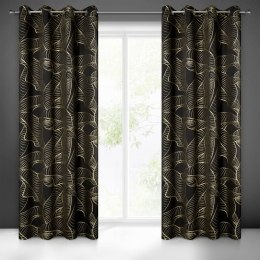 Zasłona gotowa kiara 140x250 cm czarny