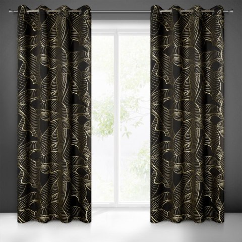 Zasłona gotowa kiara 140x250 cm czarny