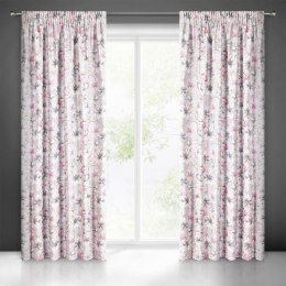 Zasłona gotowa larysa na taśmie 140x270 cm różowy