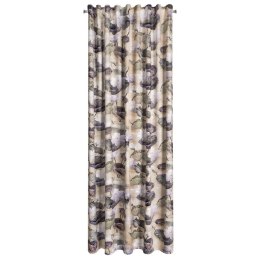 Zasłona gotowa lotos na taśmie 140x270 cm beżowy