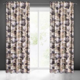 Zasłona gotowa lotos na taśmie 140x270 cm beżowy