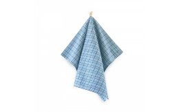 Ścierka kuchenna 50x70 Scotland granatowa turkusowa kratka bawełniana do naczyń Zwoltex 22