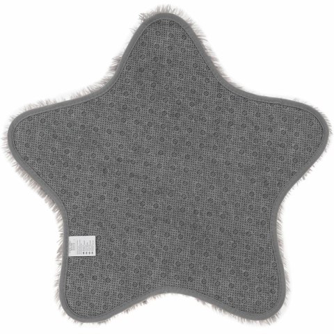 Dywanik mata 60 cm Soft Star gwiazda eko futro żółty antypoślizgowy Domarex