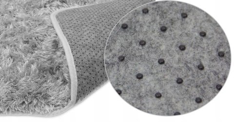 Dywanik mata 60 cm Soft Star gwiazda eko futro żółty antypoślizgowy Domarex