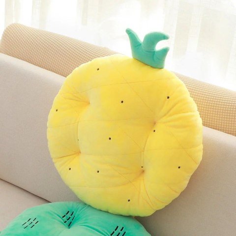 Poduszka Yummy 35 cm owoc ananas żółta pluszowa Domarex